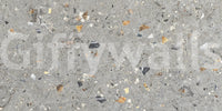 Versatile Terrazzo Texture mural, natural patina, irregular shards, organic patterning.