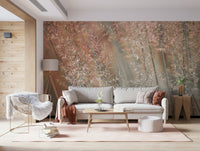 Macro wild grain photography on Fountain Grass wallpaper mural organic style., GD6718