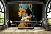 unique and whimsical art wall mural

