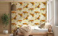 An artistic nature inspired mural for home decor.