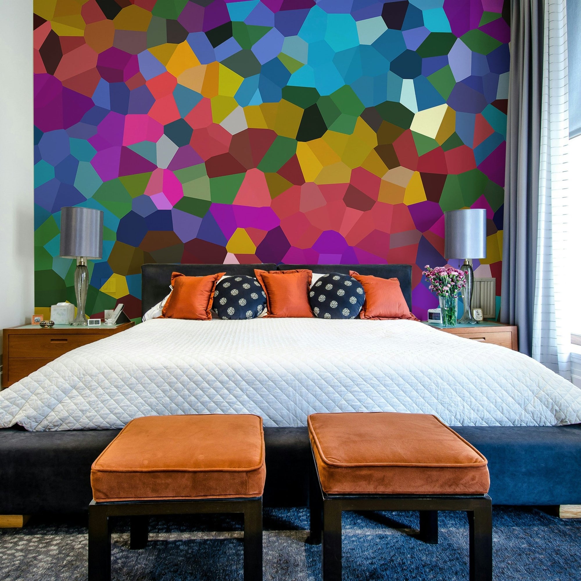 Fractured Spectrum wall mural with vibrant abstract design, GD2117