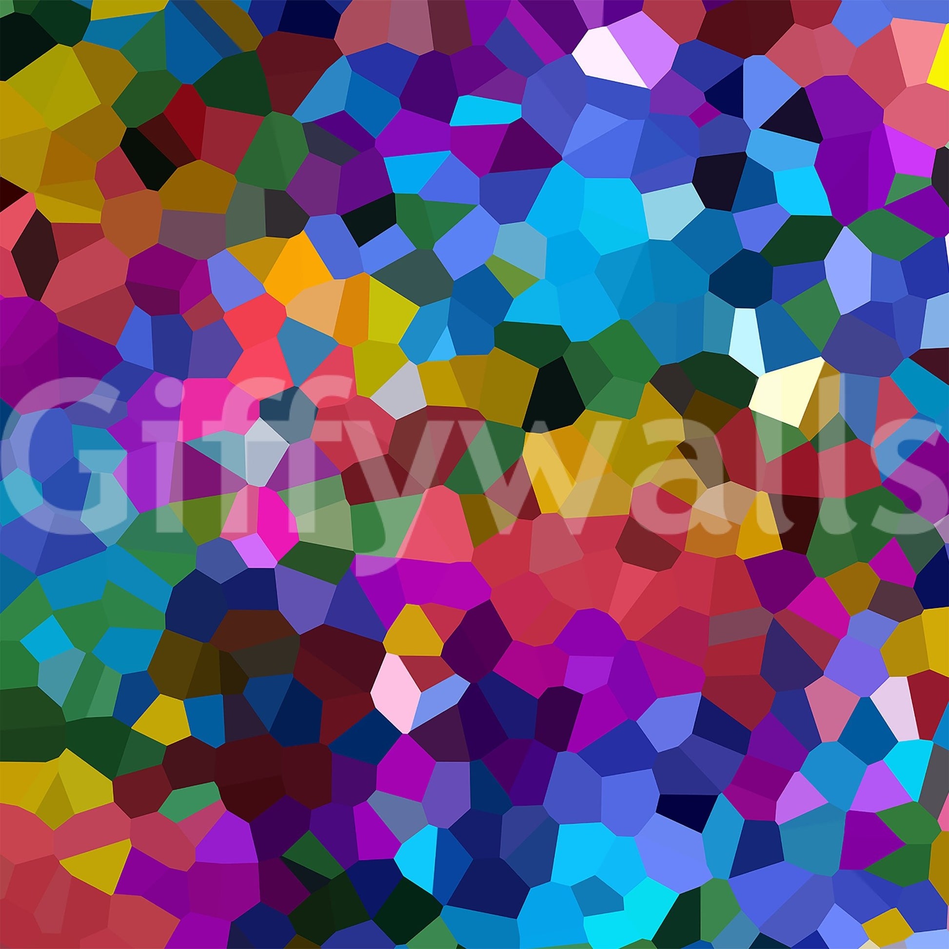 Fractured Spectrum mural for bold and dynamic rooms

