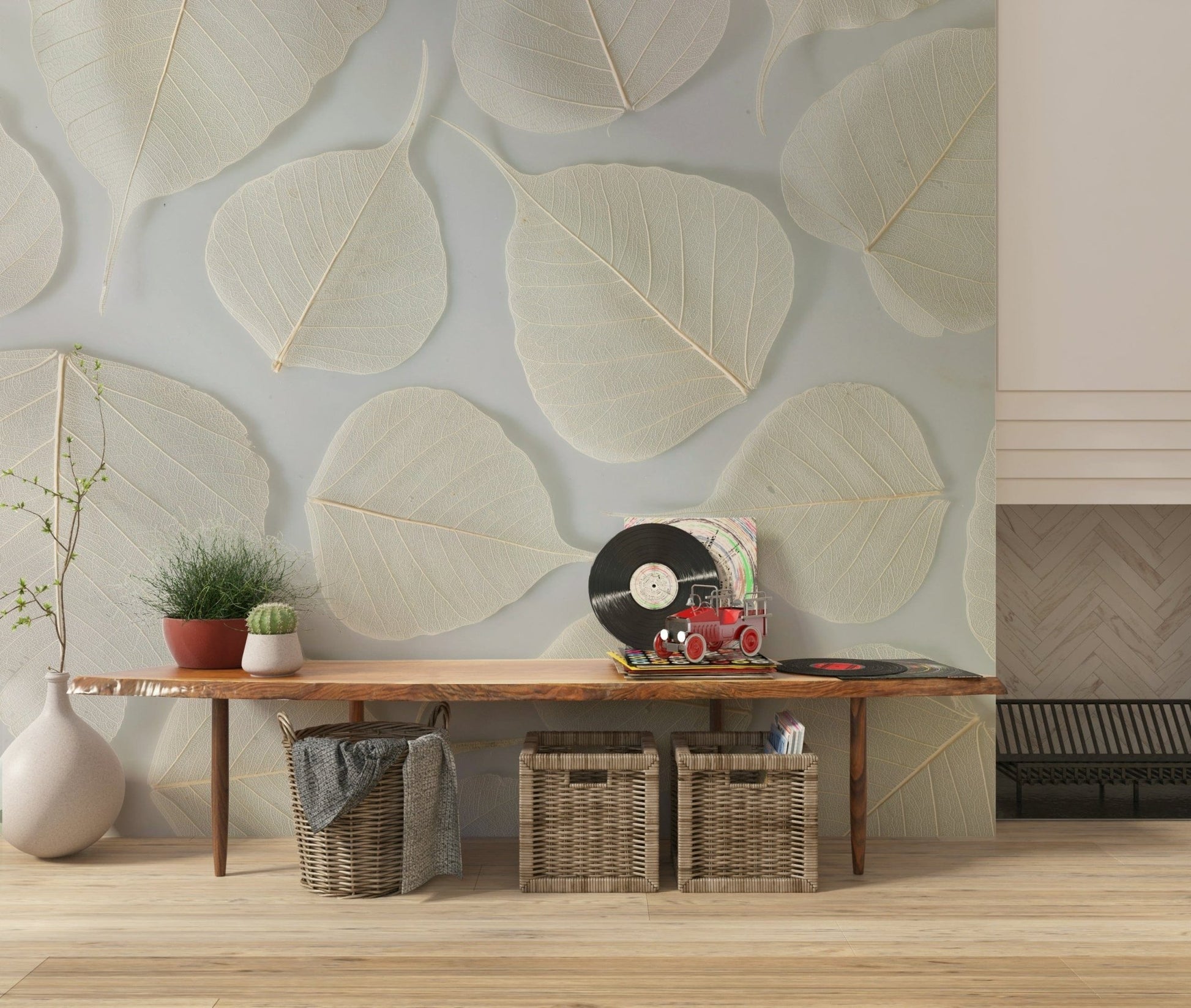 Fine detail pattern Fragile Elegance Wall Mural, unique wallpaper for walls.