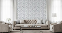 living room area with the Greyscale Mosaic wallpaper⁠GD9514
