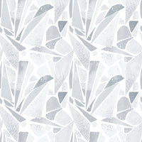 Geometric repeat of the Greyscale Mosaic wallpaper patternGD9514