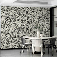 Detailed view of the abstract, organic lines

