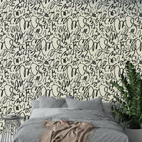 Close-up of a whimsical, abstract marker pattern

