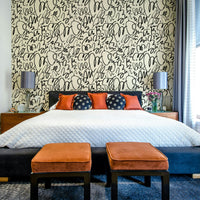 Free Marker Wallpaper on a living room wall

