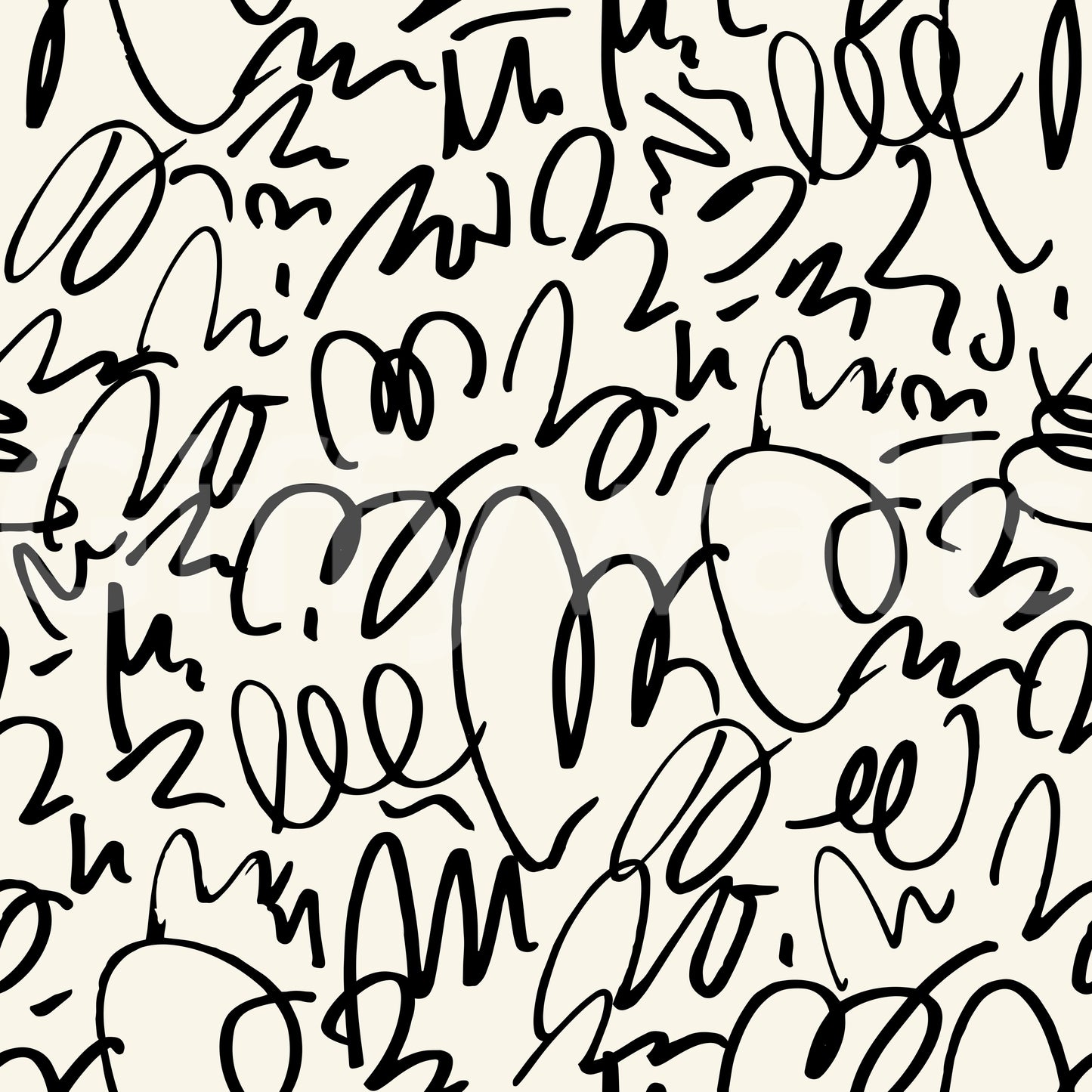 A seamless pattern of scribbles on a wall


