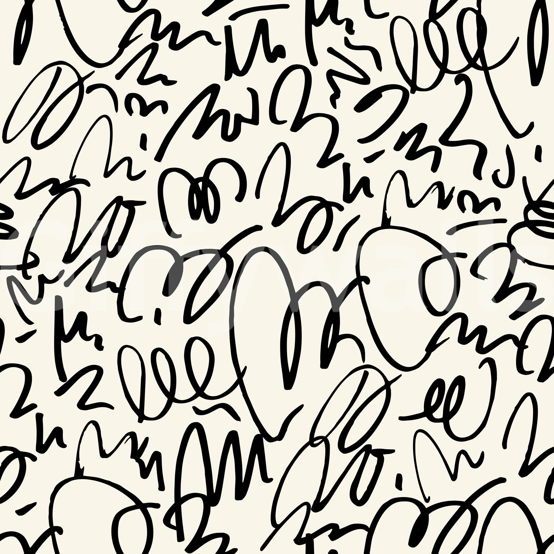 A seamless pattern of scribbles on a wall

