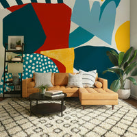 Creative room styled with Free Mind wallpaper

