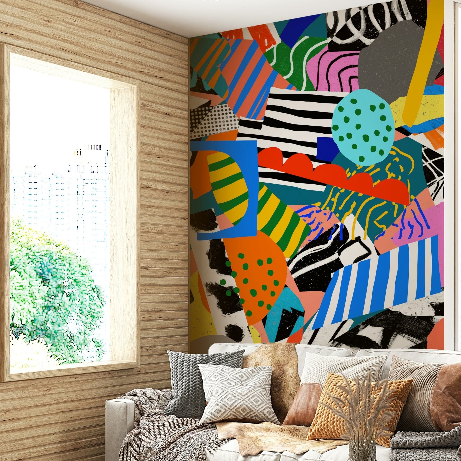 A classic abstract design wallpaper for walls., GD5152