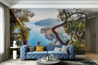 French Seaside Village Wallpaper Mural

