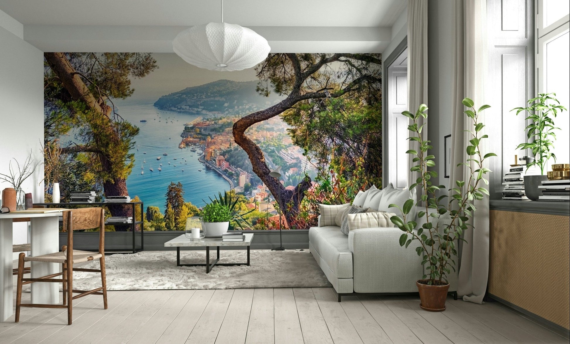 Mediterranean Vista Wall Mural Decor

