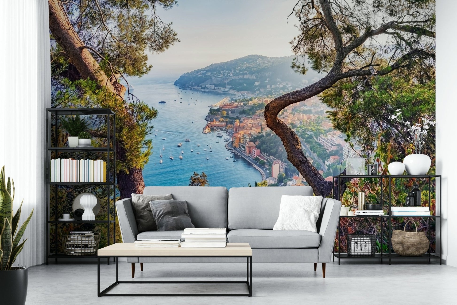 French Coastline Wall Mural for Home

