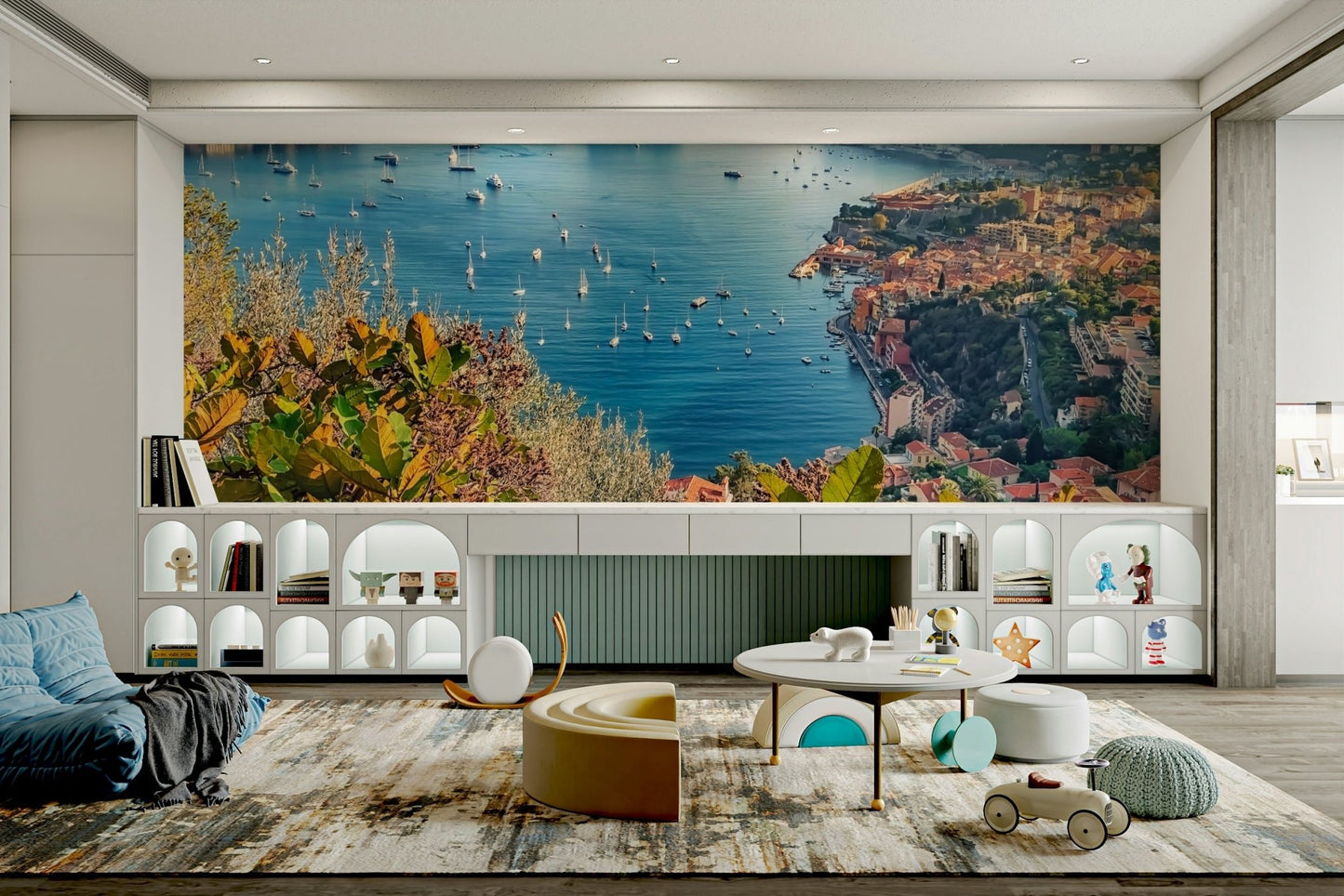 French Riviera Vista Wall Mural