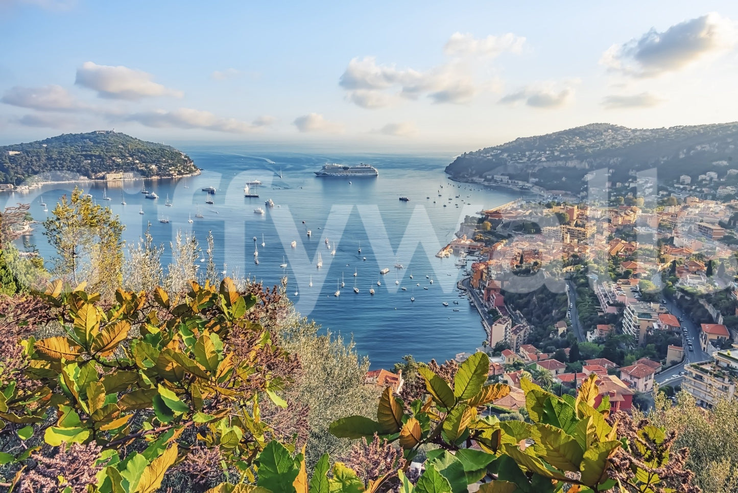 French Riviera Vista Wall Mural