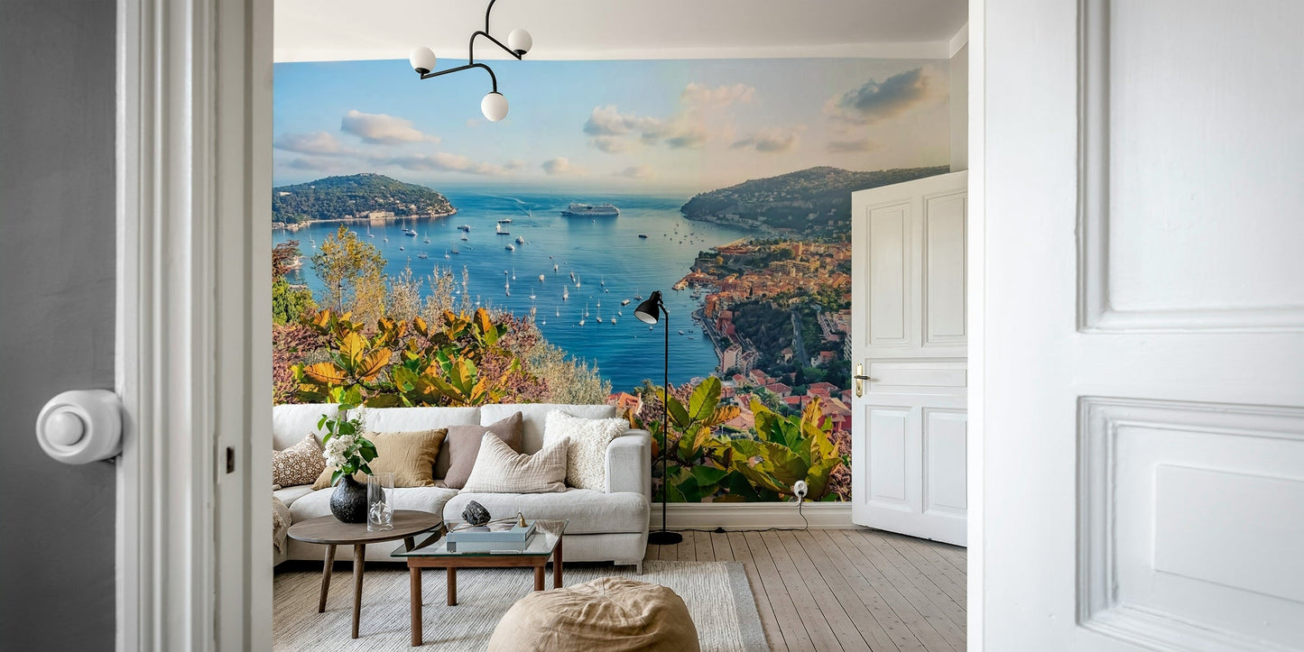 French Riviera Vista Wall Mural