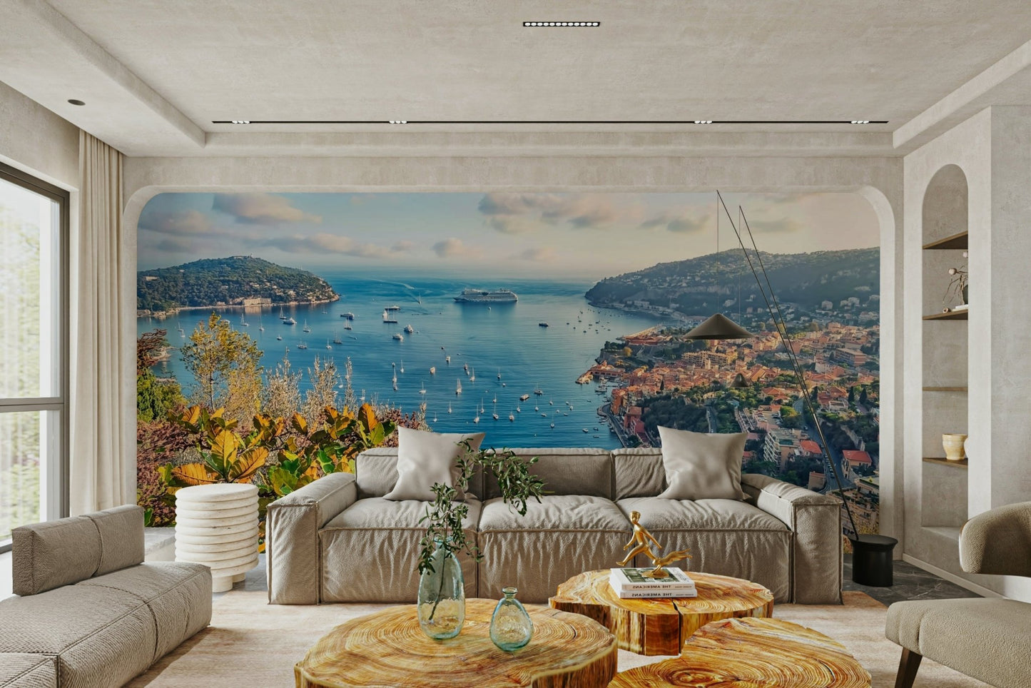 French Riviera Vista Wall Mural