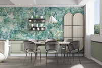 Fresh Green Vibes Tropical Forest Wallpaper Mural A345