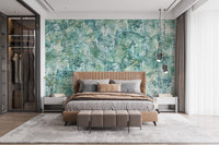 Fresh Green Vibes Tropical Forest Wallpaper Mural - Giffywalls A345
