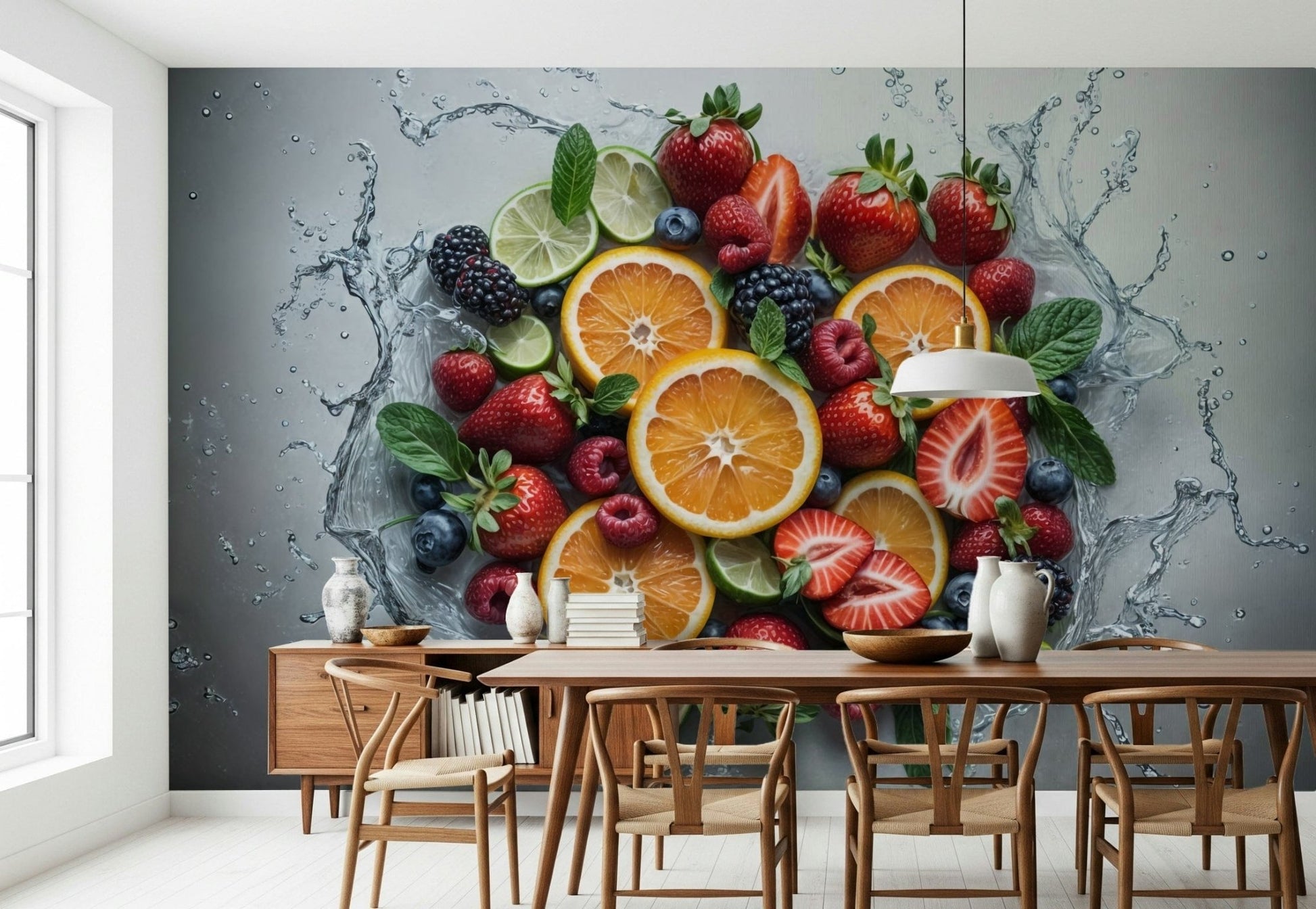 Fresh Splash Wall Mural liquid motion artwork for a study room wallpaper mural, GD7657