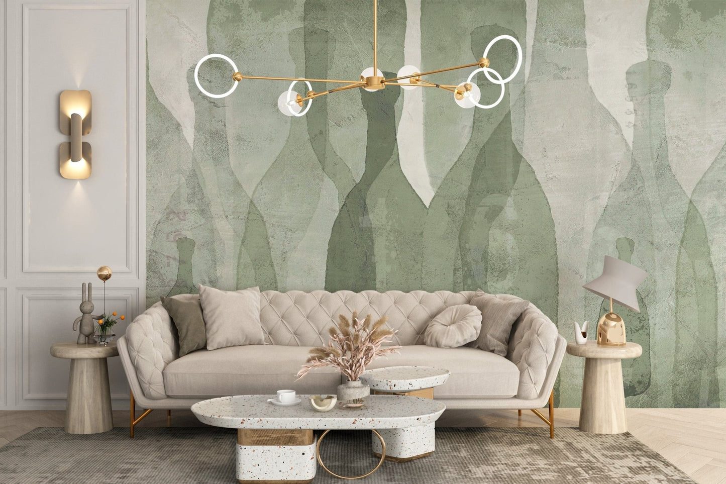 Stylish fresh tint bottle wallpaper for walls
