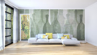 Fresh tint bottle mural for creative wall designs
