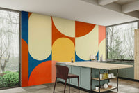 Dark mural wallpaper for contemporary homes
