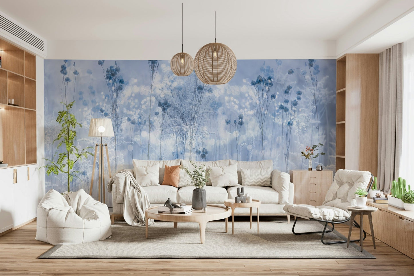 A beautiful modern art wall mural of delicate texture.