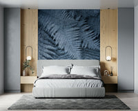 A beautiful modern art wall mural of delicate lines.