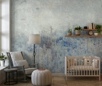 A contemplative gentle frost wallpaper mural for a feature wall.