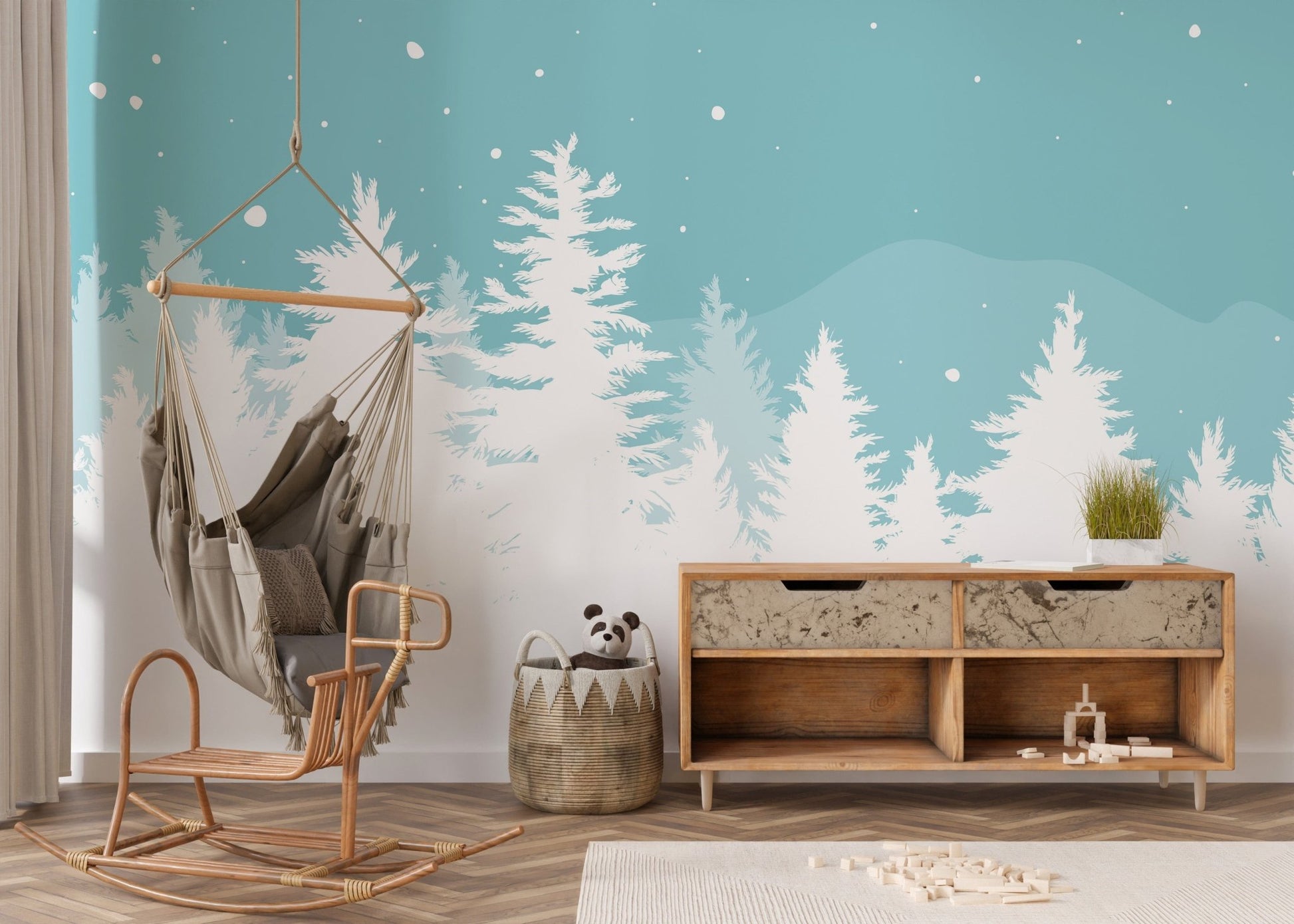 Frosted Pine Christmas Tree Wallpaper mountain-14
