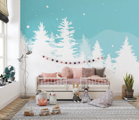 Frosted Pine Christmas Tree Wallpaper mountain-14