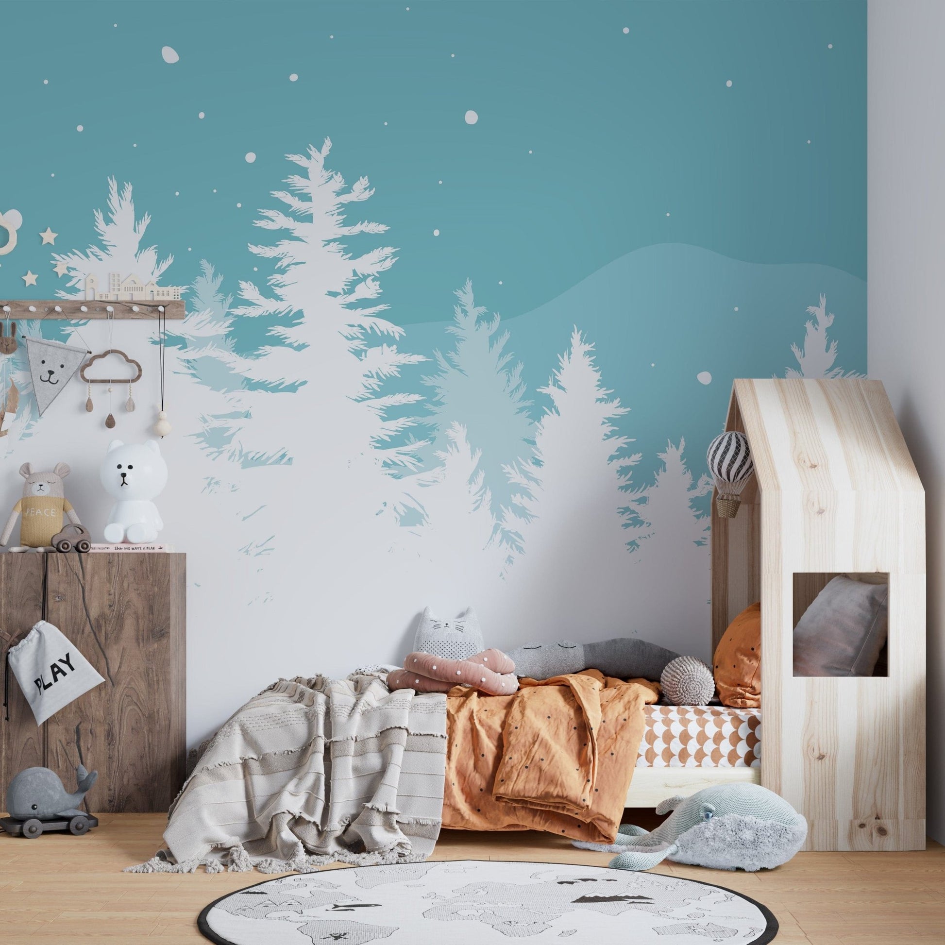 Frosted Pine Christmas Tree Wallpaper mountain-14
