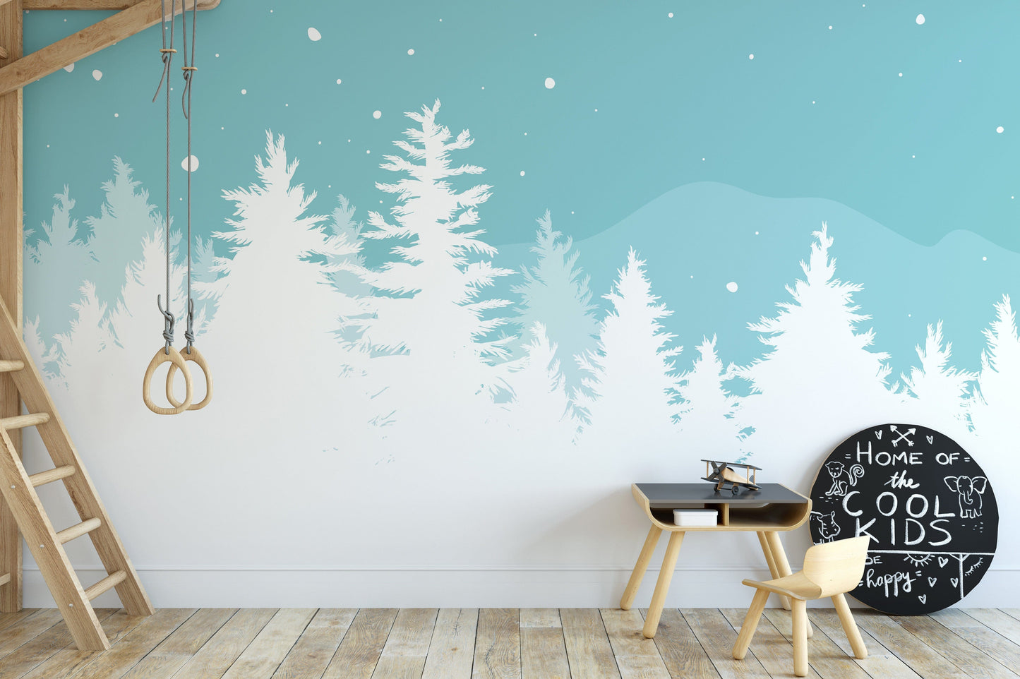Festive pine tree wallpaper
