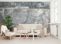 Close-up texture of the light gray slate effect frosted wallpaper., GD6184