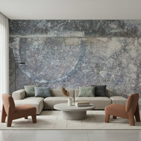 Detailed view of the realistic frosty slate in the Wall Mural., GD6184