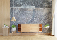 Entryway accent wall with the textured Frosted Slate peel and stick wallpaper., GD6184