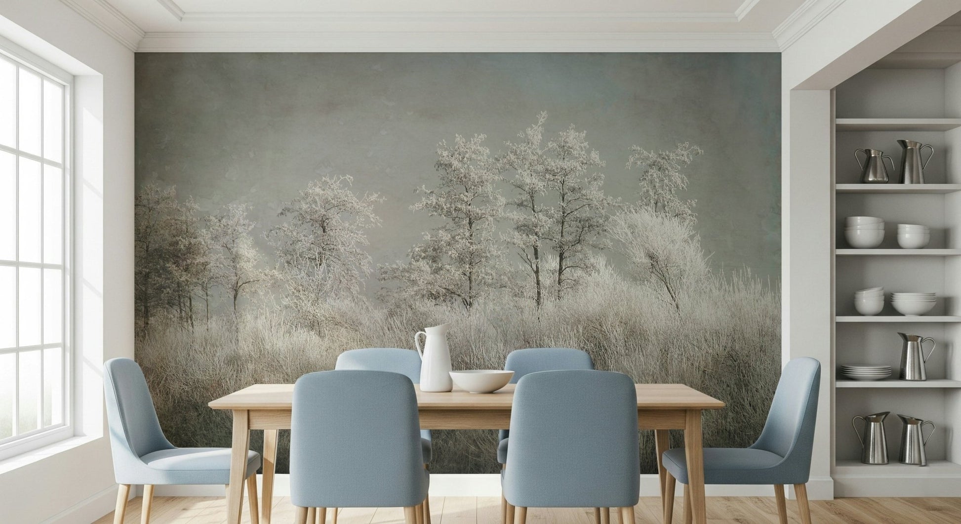 An artistic minimalist form mural for home decor., GD5627