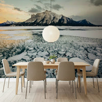 An artistic nature inspired mural for home decor.