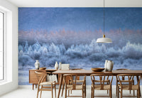 An artistic nature inspired mural for home decor.
