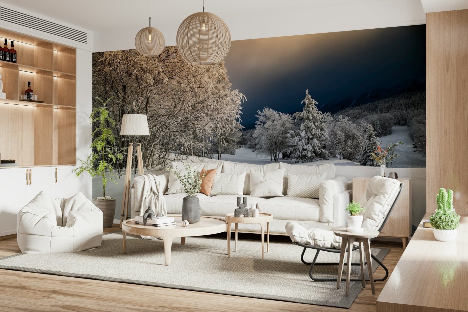 Frozen Footsteps Wall Mural
