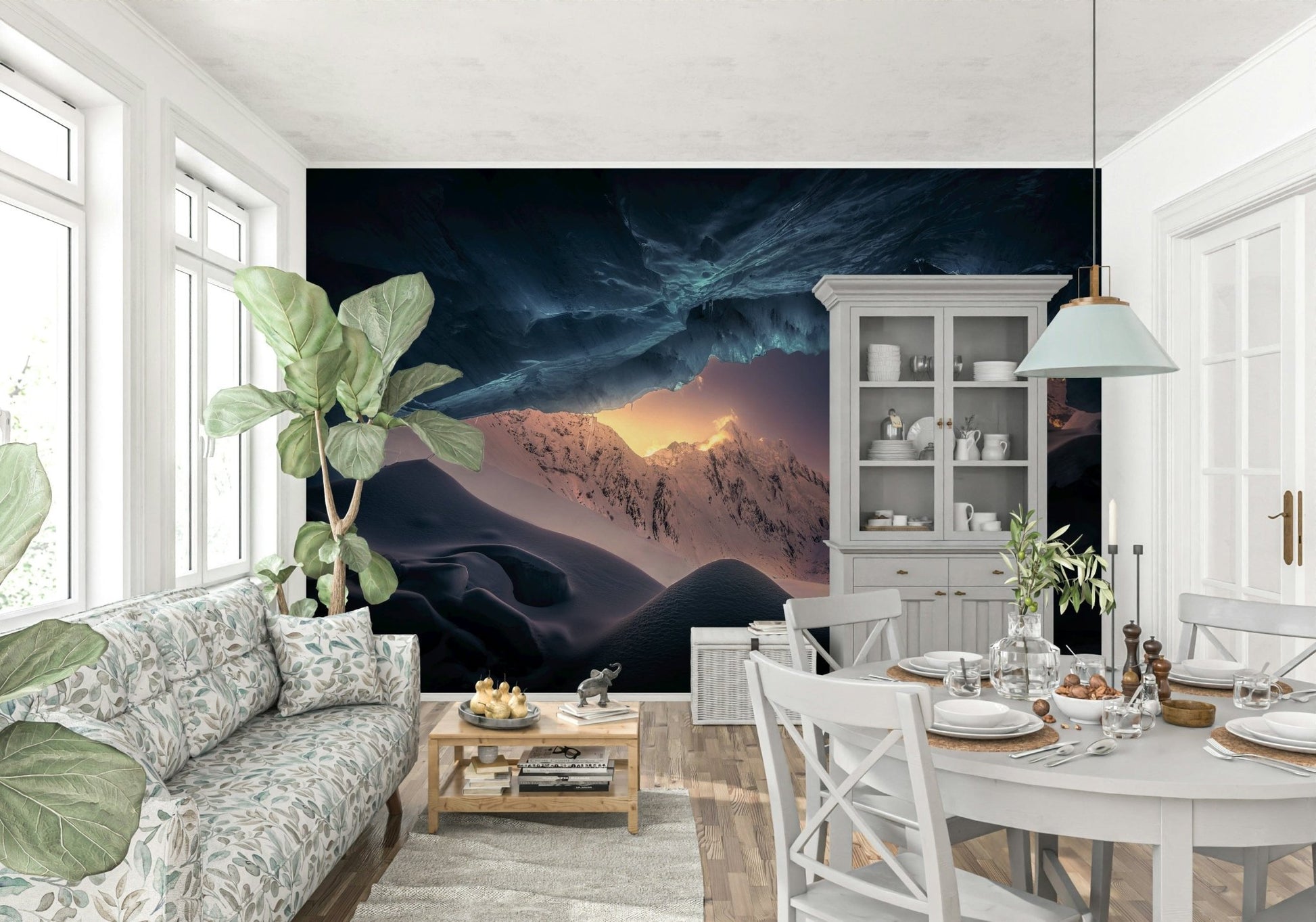 A classic natural theme wallpaper for walls.
