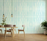 Serene frozen lake wallpaper for peaceful interiors

