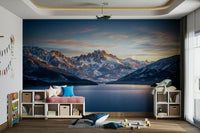 An artistic nature inspired mural for home decor.


