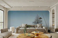 An artistic frozen surface mural for home decor.

