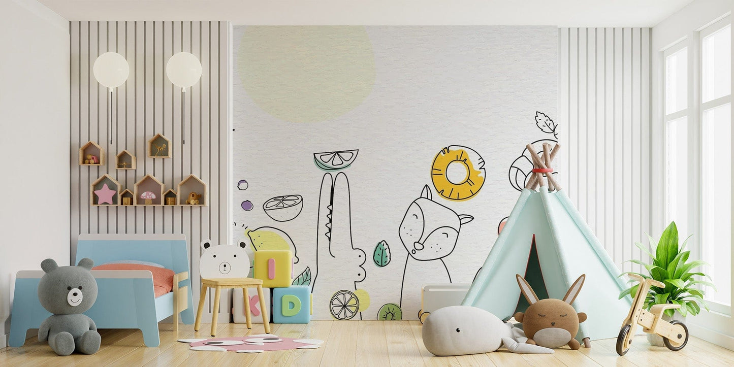 Fruity Kids Wallpaper Mural - Giffywalls Kids-15
