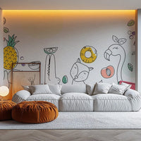 Creative nursery wallpaper mural with fruits Kids-15
