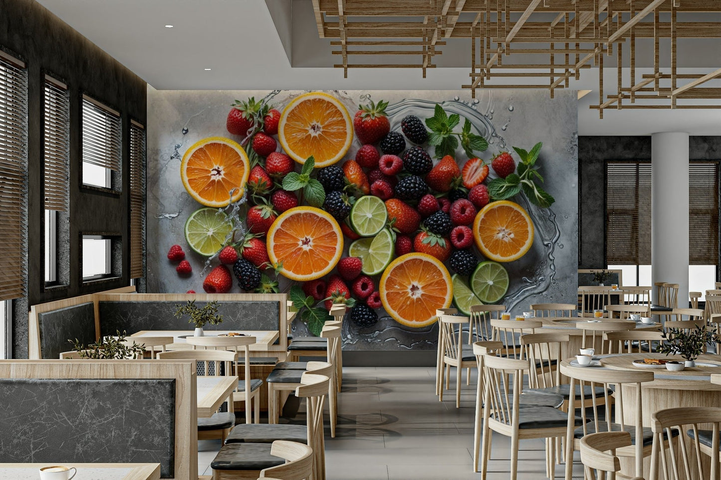 The design offers a sense of a fresh, clean energy.

